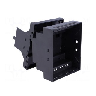 Enclosure: for DIN rail mounting | Y: 76mm | X: 92mm | Z: 60mm | black
