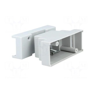 Enclosure: for DIN rail mounting | Y: 88mm | X: 34mm | Z: 62mm | grey