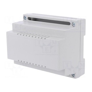 Enclosure: for DIN rail mounting | Y: 89mm | X: 107mm | Z: 65mm | ABS