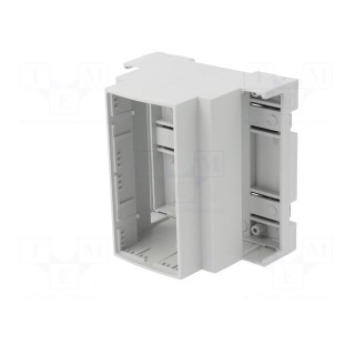 Enclosure: for DIN rail mounting | ABS | grey | No.of mod: 5 | UL94V-0