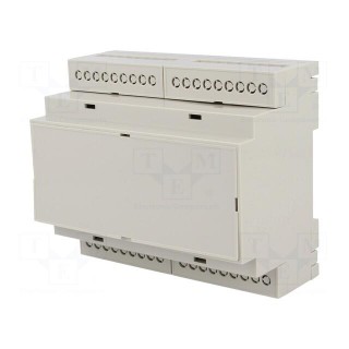 Enclosure: for DIN rail mounting | Y: 90.2mm | X: 106.25mm | Z: 57.5mm
