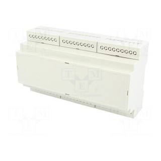 Enclosure: for DIN rail mounting | Y: 90.2mm | X: 159.5mm | Z: 57.5mm