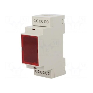 Enclosure: for DIN rail mounting | Y: 90.2mm | X: 36.3mm | Z: 57.5mm