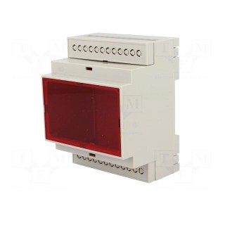 Enclosure: for DIN rail mounting | Y: 90.2mm | X: 71mm | Z: 57.5mm | ABS