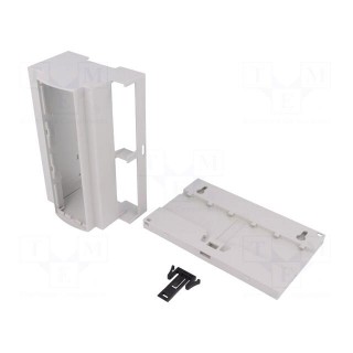 Enclosure: for DIN rail mounting | Y: 90.5mm | X: 142.3mm | Z: 53mm