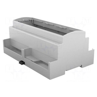 Enclosure: for DIN rail mounting | Y: 90.5mm | X: 142.3mm | Z: 62mm