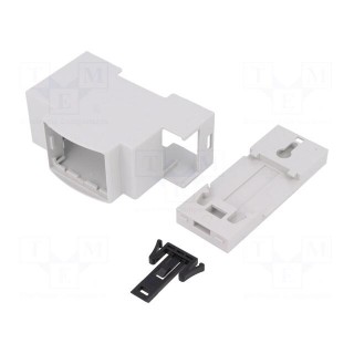 Enclosure: for DIN rail mounting | Y: 90mm | X: 36mm | Z: 53mm | ABS