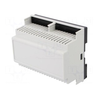 Enclosure: for DIN rail mounting | Y: 90mm | X: 105mm | Z: 58mm | grey