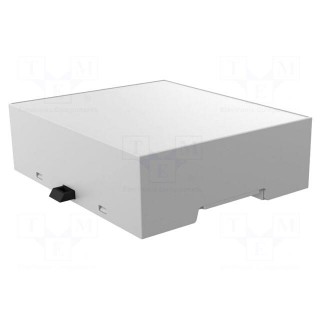 Enclosure: for DIN rail mounting | Y: 90mm | X: 106.2mm | Z: 32mm | grey