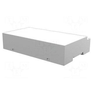 Enclosure: for DIN rail mounting | Y: 90mm | X: 142mm | Z: 32mm | grey