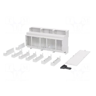 Enclosure: for DIN rail mounting | Y: 90mm | X: 160mm | Z: 53mm | PPO