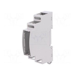 Enclosure: for DIN rail mounting | Y: 90mm | X: 18mm | Z: 62mm | grey
