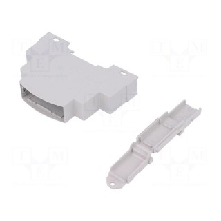Enclosure: for DIN rail mounting | Y: 90mm | X: 18mm | Z: 53mm | ABS