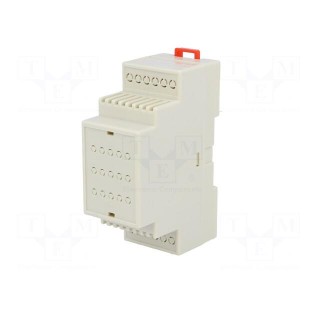 Enclosure: for DIN rail mounting | Y: 90mm | X: 35mm | Z: 62mm | ABS