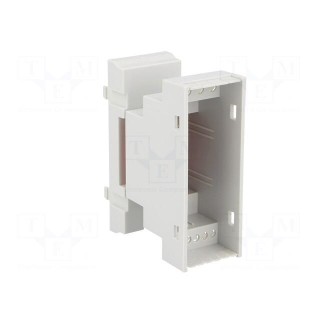 Enclosure: for DIN rail mounting | Y: 90mm | X: 35mm | Z: 65mm | grey