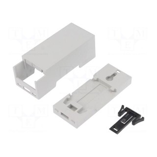 Enclosure: for DIN rail mounting | Y: 90mm | X: 36.1mm | Z: 32.2mm | ABS