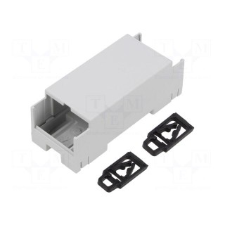 Enclosure: for DIN rail mounting | Y: 90mm | X: 36mm | Z: 33.5mm | ABS