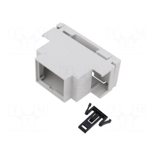 Enclosure: for DIN rail mounting | Y: 90mm | X: 36mm | Z: 58mm | PPO