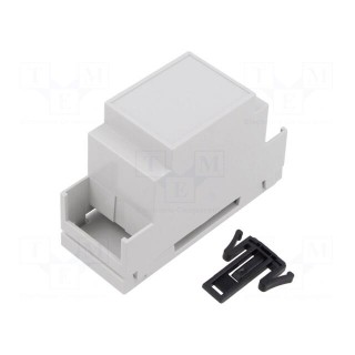 Enclosure: for DIN rail mounting | Y: 90mm | X: 36mm | Z: 58mm | PPO