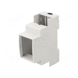 Enclosure: for DIN rail mounting | Y: 90mm | X: 36mm | Z: 67mm | grey