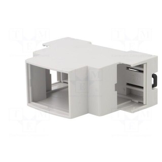Enclosure: for DIN rail mounting | Y: 90mm | X: 36mm | Z: 67mm | grey