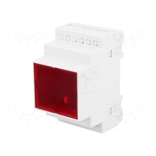Enclosure: for DIN rail mounting | Y: 90mm | X: 52mm | Z: 65mm | ABS