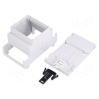 Enclosure: for DIN rail mounting | Y: 90mm | X: 53.2mm | Z: 53mm | PPO