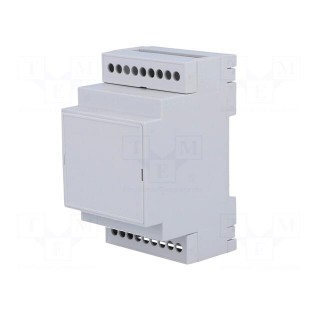 Enclosure: for DIN rail mounting | Y: 90mm | X: 53mm | Z: 53mm | PPO