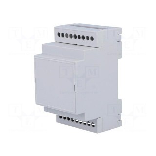 Enclosure: for DIN rail mounting | Y: 90mm | X: 53mm | Z: 53mm | PPO