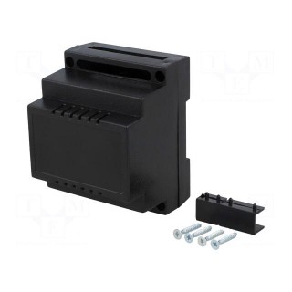 Enclosure: for DIN rail mounting | Y: 90mm | X: 65mm | Z: 70mm | ABS