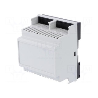 Enclosure: for DIN rail mounting | Y: 90mm | X: 70mm | Z: 58mm | grey