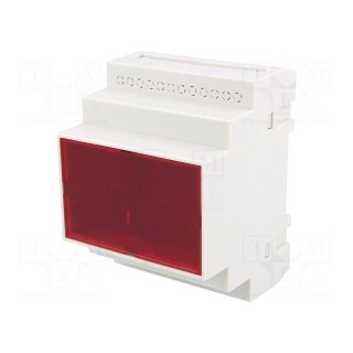 Enclosure: for DIN rail mounting | Y: 90mm | X: 70mm | Z: 65mm | grey