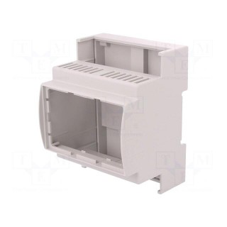 Enclosure: for DIN rail mounting | Y: 90mm | X: 71.3mm | Z: 62mm | grey