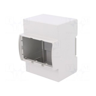 Enclosure: for DIN rail mounting | Y: 90mm | X: 71mm | Z: 53mm | ABS
