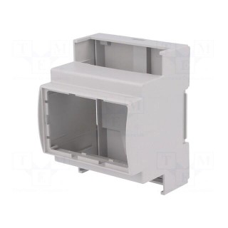 Enclosure: for DIN rail mounting | Y: 90mm | X: 71mm | Z: 53mm | ABS
