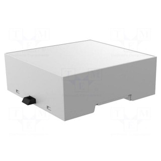 Enclosure: for DIN rail mounting | Y: 90mm | X: 87.7mm | Z: 32mm | grey