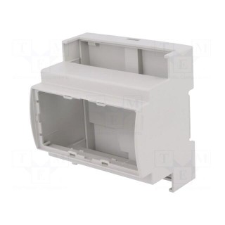 Enclosure: for DIN rail mounting | Y: 90mm | X: 87.8mm | Z: 62mm | grey