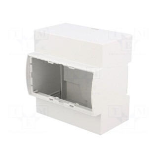 Enclosure: for DIN rail mounting | Y: 90mm | X: 87.8mm | Z: 62mm | grey