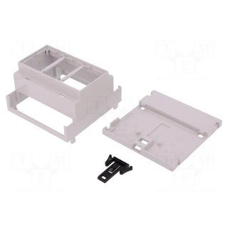 Enclosure: for DIN rail mounting | Y: 90mm | X: 88mm | Z: 53mm | PPO
