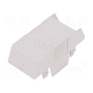 Cover | for enclosures | UL94HB | Series: EH 35 | Mat: ABS | grey | 35mm