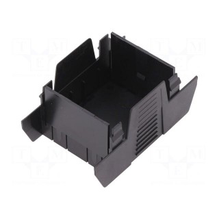 Cover | for enclosures | UL94HB | Series: EH 45 FLAT | Mat: ABS | black