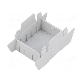 Cover | for enclosures | UL94HB | Series: EH 45 | Mat: ABS | grey | 45mm