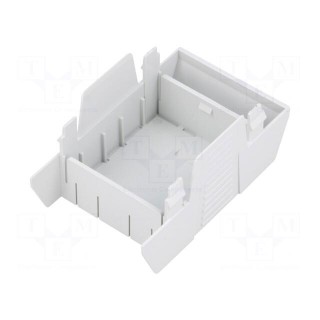 Cover | for enclosures | UL94HB | Series: EH 45 | Mat: ABS | grey | 45mm