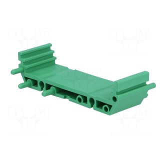 DIN rail mounting bracket | 72x22mm | Body: green