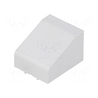 Stopper | for enclosures | UL94HB | Mat: ABS | grey | 17.5mm