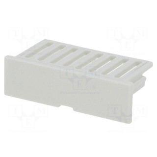 Stopper | vented | for enclosures | grey