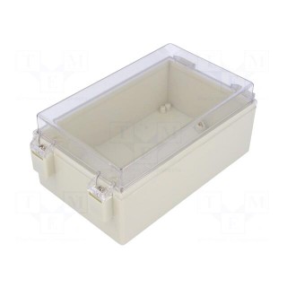 Enclosure: wall mounting | X: 105mm | Y: 165mm | Z: 75mm | ABS | IP65