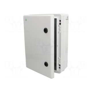 Enclosure: wall mounting | X: 252mm | Y: 352mm | Z: 142mm | ABS | grey