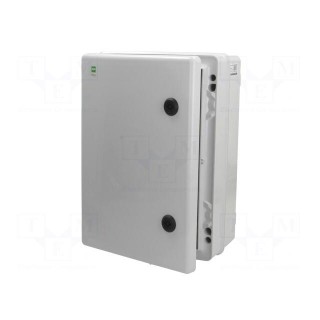 Enclosure: wall mounting | X: 252mm | Y: 352mm | Z: 162mm | ABS | grey