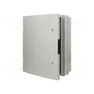 Enclosure: wall mounting | X: 310mm | Y: 410mm | Z: 170mm | ABS | grey